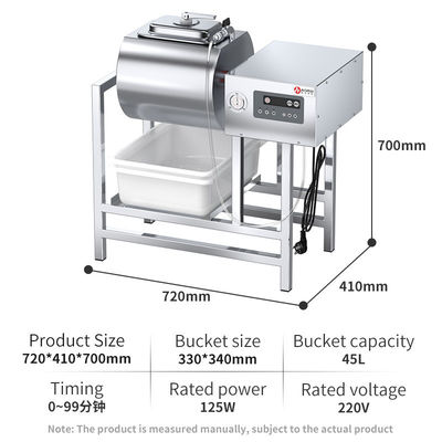 Machine de marinage sous vide économique commerciale de 50 L pour le gonflement et la marinage de l'acier
