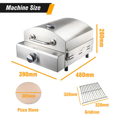 AM-037A Cuisinier à gaz pour pizza portable pour camping Cuisinier à gaz pour jardin extérieur