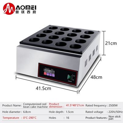 Vendeuse électrique 16 trous de gâteau aux haricots rouges
