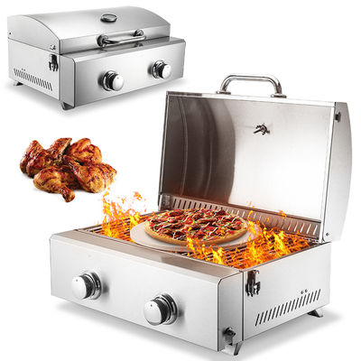 Cuisinière à pizza en acier inoxydable à gaz Cuisinière à barbecue