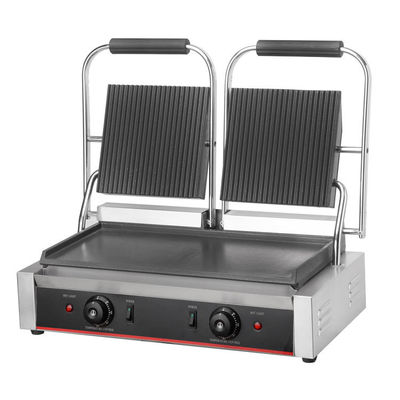 Grille à sandwich antiadhésif 220V-240V Grille à contact électrique sans fumée pour le commerce