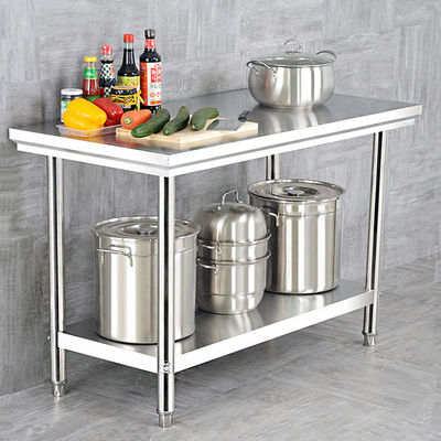 Table de travail en acier inoxydable 1.2/1.5/1.8M pour la cuisine