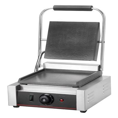 220V 1.8KW en acier inoxydable Grille électrique à contact Panini Press Griddle Sandwich