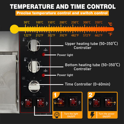 Cuisinier à pizza commercial à haute tension 220V, compétitif et de grande capacité
