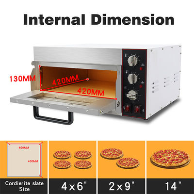 Hôtels Équipement de cuisine Fourneau électrique à pizza avec fourneau en pierre