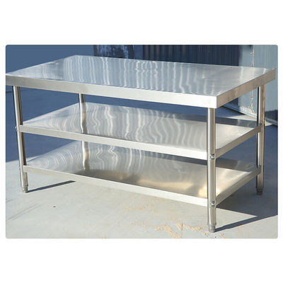 1.2/1.5/1.8/2.0M Longueur Table de travail en acier inoxydable pour équipement hôtelier et restaurant