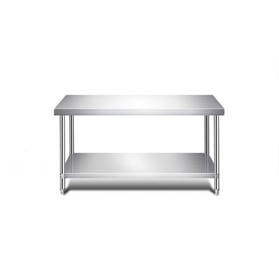 1.2/1.5/1.8/2.0M Longueur Table de travail en acier inoxydable pour équipement hôtelier et restaurant