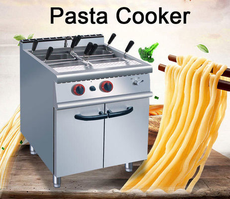 Cuisinière commerciale à gaz Cuisinière à pâtes avec 4 têtes Capacité de cuisson de nouilles