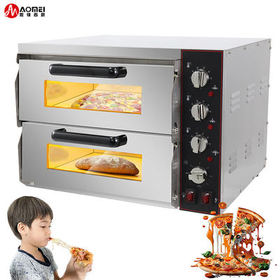 Cuisinier à pizza en acier inoxydable à double couche pour cuisson de gâteaux de pain de restaurants commerciaux