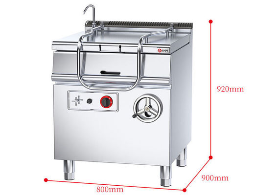 Machine de cuisson à gaz 80L en acier inoxydable multifonctionnelle pour restaurant/cuisine commercial