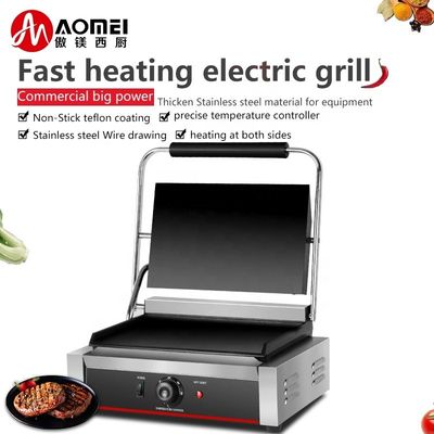 Grilleuse électrique à plat 220V avec pièces de chauffage