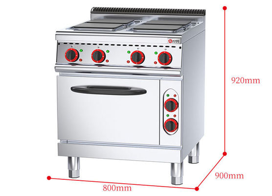 Plate à chauffer de 4 carrés multifonctionnelle avec four électrique pour cuisine écologique
