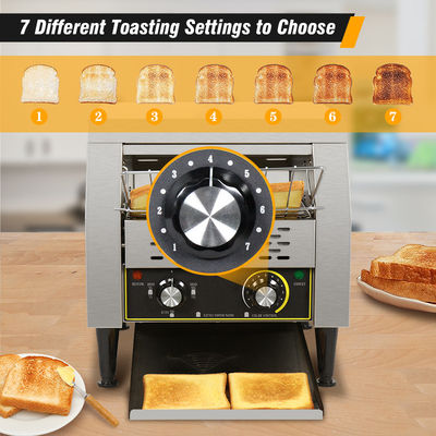220V électrique convoyeur grille-pain pour Snacks Machine cuire en tranches uniformément extra large slot pain