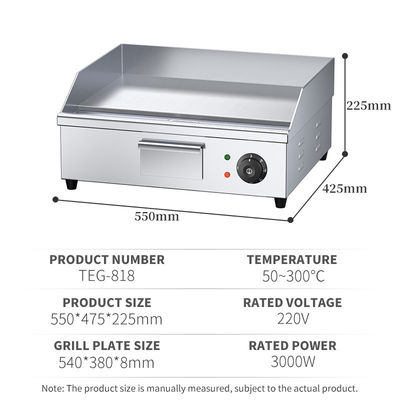 Équipement de cuisine Grilles électriques en fonte et friteuses électriques pour grill Teppanyaki