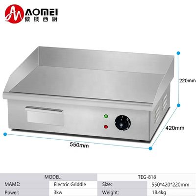 Équipement de cuisine Grilles électriques en fonte et friteuses électriques pour grill Teppanyaki