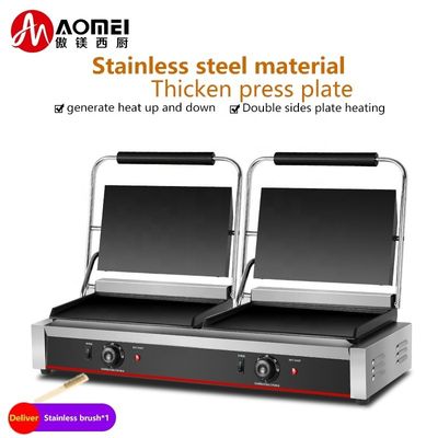 Grille à contact électrique à double plateau Panini 2 en 1