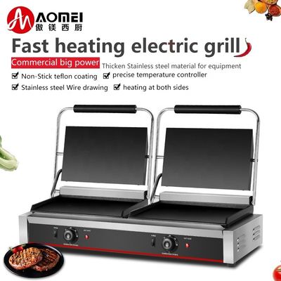 Grille à contact électrique à double plateau Panini 2 en 1