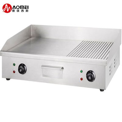 Grille électrique en acier inoxydable argenté à mi-grenier pour une plage de température de 50 à 300 °C