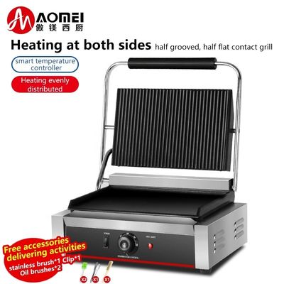 Pièces de gril plat électrique en couleur de surface noire pour 340*220 mm