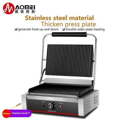 Pièces de gril plat électrique en couleur de surface noire pour 340*220 mm