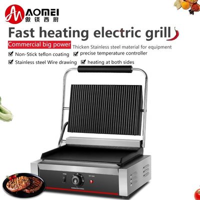 Pièces de gril plat électrique en couleur de surface noire pour 340*220 mm