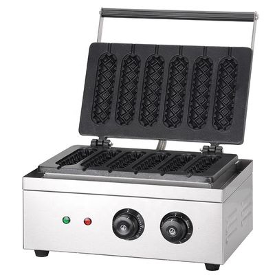 220V-240V Voltage Hot Dog Lolly Waffle Maker Machine pour le maïs croustillant siaméen non collant
