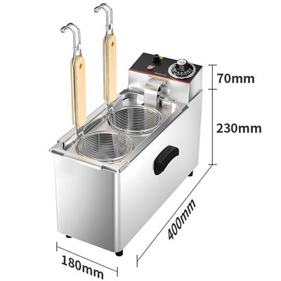 1 réservoir 4 paniers Cuisinière électrique de pâtes pour la cuisson rapide dans les cuisines commerciales