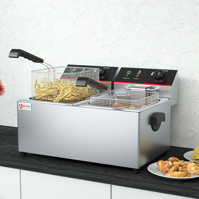 Restaurant 11L 11L Pâteuses électriques industrielles doubles avec fonction de protection thermique