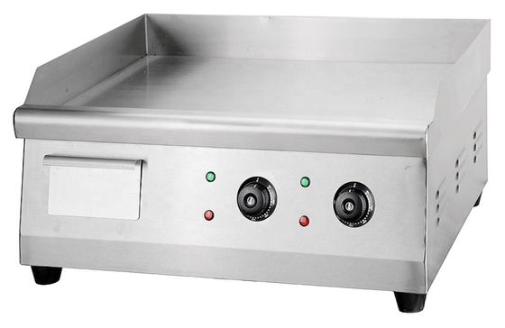 Grille à plat électrique en acier inoxydable de qualité commerciale facile à nettoyer et durable