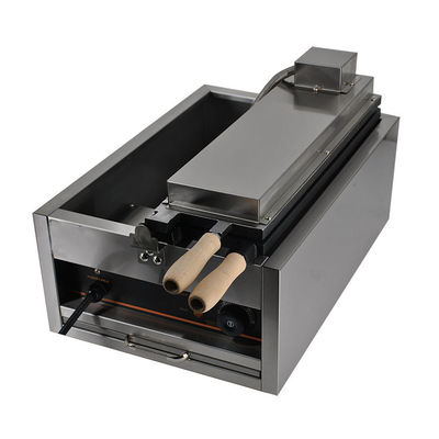 Fabricant automatique de gaufres Taiyaki en forme de poisson 220V avec 6 moules de gaufres