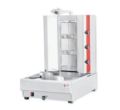 Machine de Shawarma électrique commerciale avec corps en acier inoxydable et puissance 220-240V