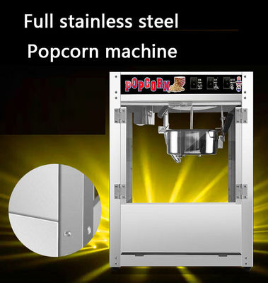 La machine de popcorn portable en acier inoxydable approuvée par la CE pour la production de collations de popcorn de 10 kg