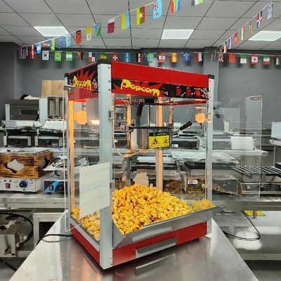 Apportez une machine à popcorn électrique à plateau avec technologie de chauffage rapide