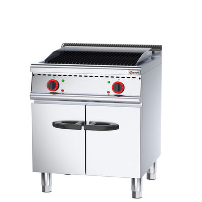 Restaurant commercial Grill à roche de lave électrique avec armoire écologique 6 kW