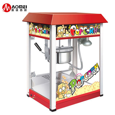 Fabricant de popcorn en acier inoxydable rouge multifonctionnel EB-06 pour le commerce et les caractéristiques