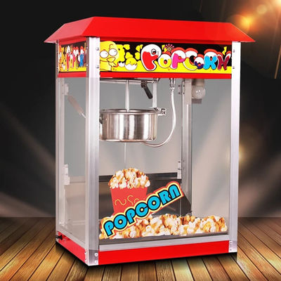 Fabricant de popcorn en acier inoxydable rouge multifonctionnel EB-06 pour le commerce et les caractéristiques