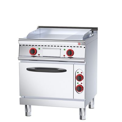 Grill rapide chaud 1/3 Grooved Pancake Grill électrique commercial avec four 560*600*270mm