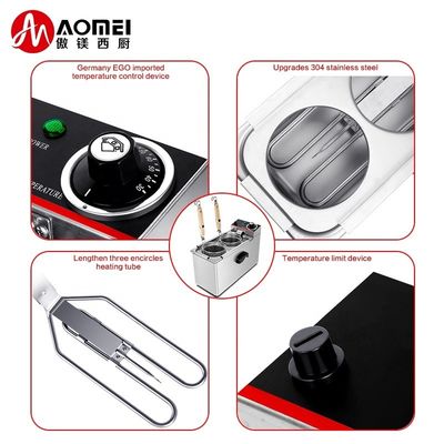 2kW électrique en acier inoxydable cuisinière automatique de pâtes panier/noodle machine de cuisson TEN-2