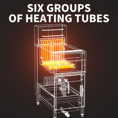 FEF-101 Friteuse électrique en acier inoxydable industriel avec ordinateur et filtre à huile