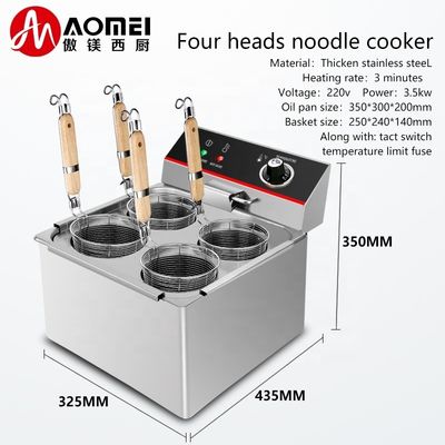 Probe de contrôle de température précise Cuisinière électrique de pâtes commerciale 3,5 kW