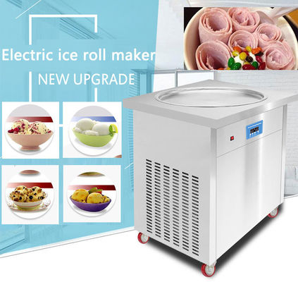 Machine à frire à glace à rouleaux à température contrôlée pour l'industrie des collations
