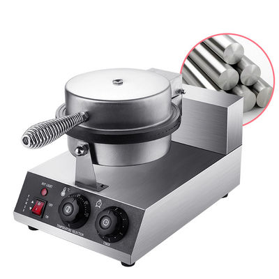 Machine électrique de cuisson de gaufres en acier inoxydable certifiée CE pour les cônes de gaufres de crème glacée