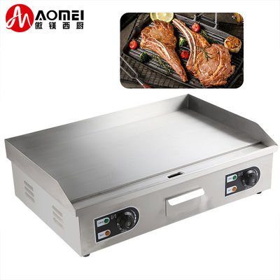 Dorayaki Teppanyaki Machine commerciale en acier inoxydable Grille électrique 8 mm d'épaisseur