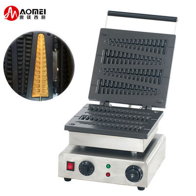Fabricant de gaufres électriques en acier inoxydable pour cuire du pain de gâteau à la gaufre dans le commerce