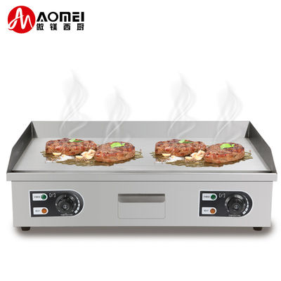 Dorayaki Teppanyaki Machine commerciale en acier inoxydable Grille électrique 8 mm d'épaisseur