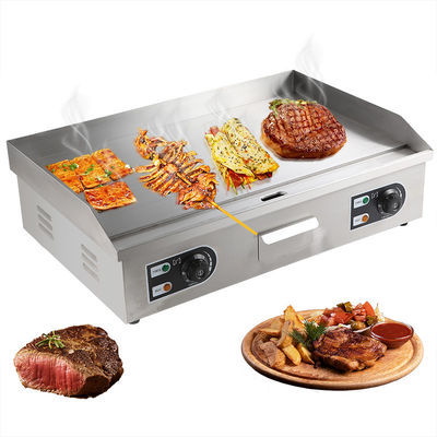 Grilleuse électrique commerciale avec logo personnalisé Acceptable 8 mm d'épaisseur