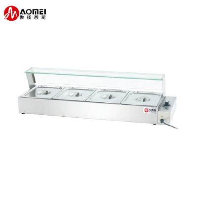 Équipement de restauration commerciale en acier inoxydable 6 poêles Soupe buffet électrique