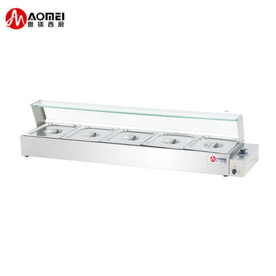 Équipement de restauration commerciale en acier inoxydable 6 poêles Soupe buffet électrique