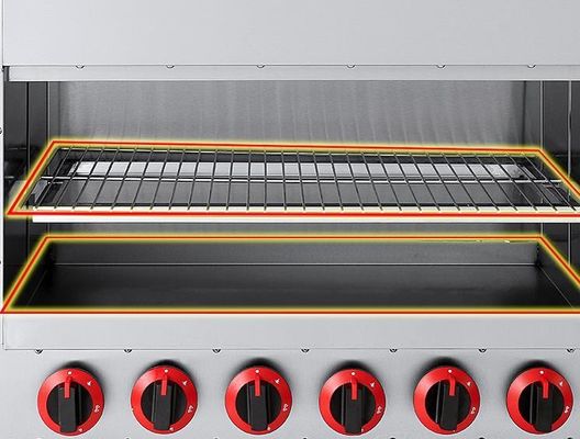 6 Ascenseur de four à gril à gaz infrarouge Salamander pour l'industrie alimentaire