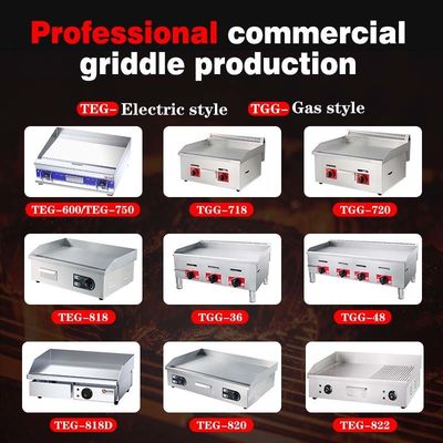 Grille à grillette en acier inoxydable d'épaisseur de 8 mm pour cuisine commerciale